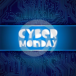 Cyber Ã¢â¬â¹Ã¢â¬â¹Monday.Circuit electronic board background